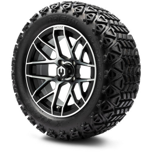 MODZ® 15" Matrix Machined Black Wheels & Off-Road Tires Combo