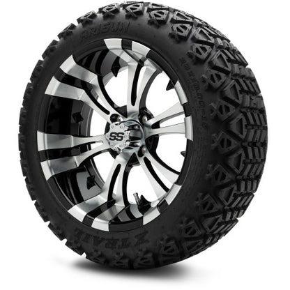 MODZ® 15" Matrix Machined Black Wheels & Off-Road Tires Combo