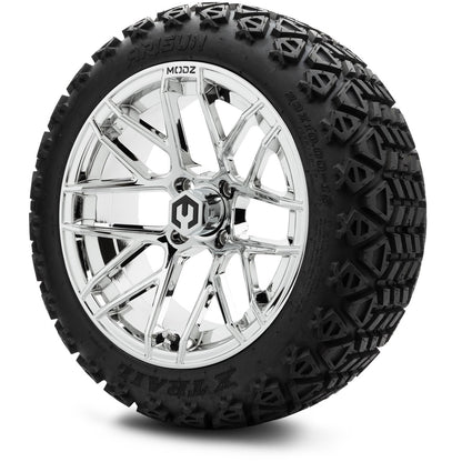 MODZ® 15" Matrix Chrome Wheels & Off-Road Tires Combo