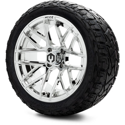 MODZ® 15" Matrix Chrome Wheels & Off-Road Tires Combo