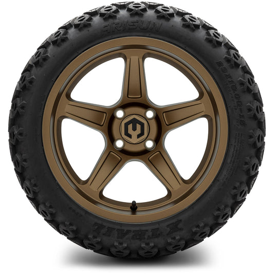 MODZ® 15" Drift Matte Bronze Wheels & Off-Road Tires Combo