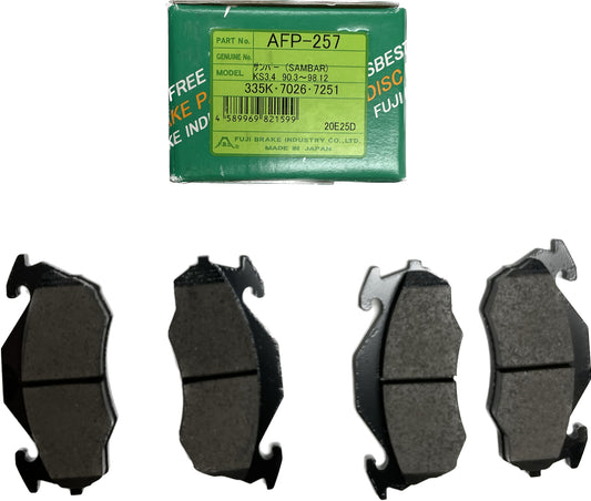 SUBARU SAMBAR FRONT BRAKE PADS KS3 KV3 KS4 KV4 D2118