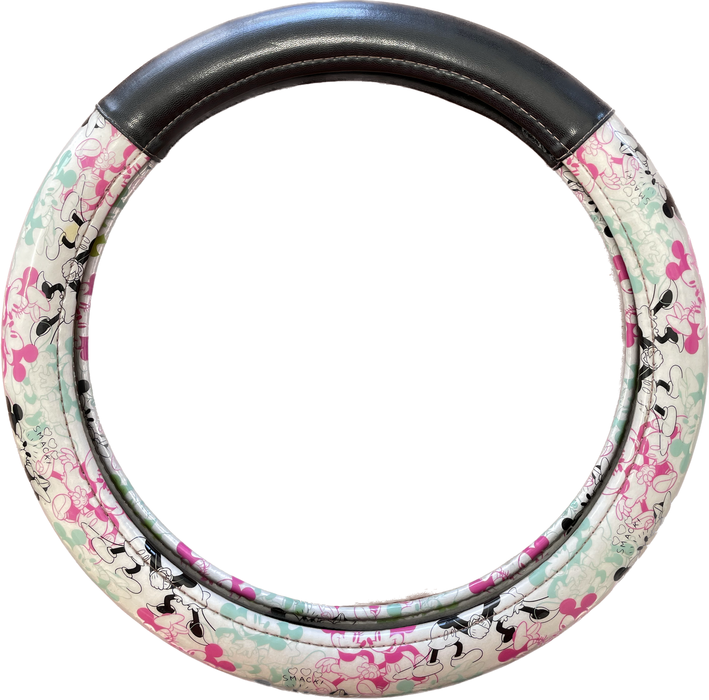 Used JDM Disney Minnie mouse Steering wheel cover Kawaii Car accessory 14.5-15"